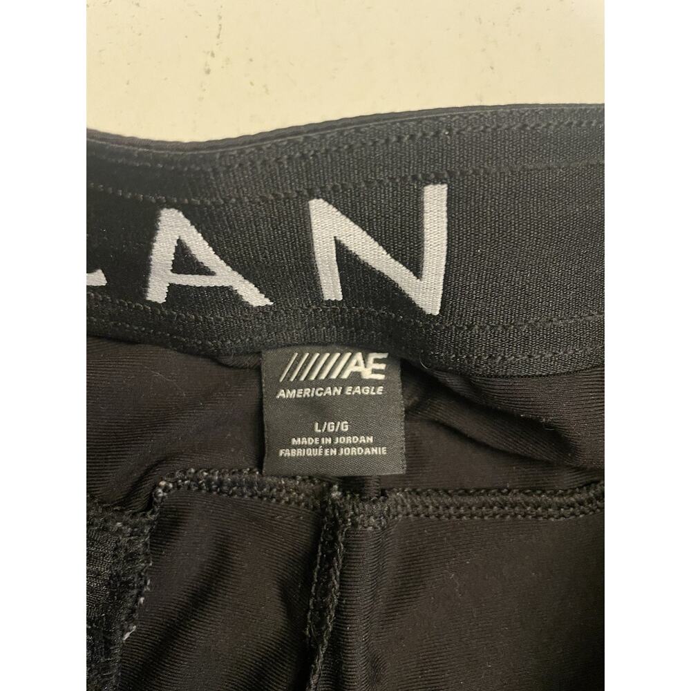 American Eagle Active Flex Jogger Sweat Pants Tapered Pockets Mens Large Black - Picture 8 of 13